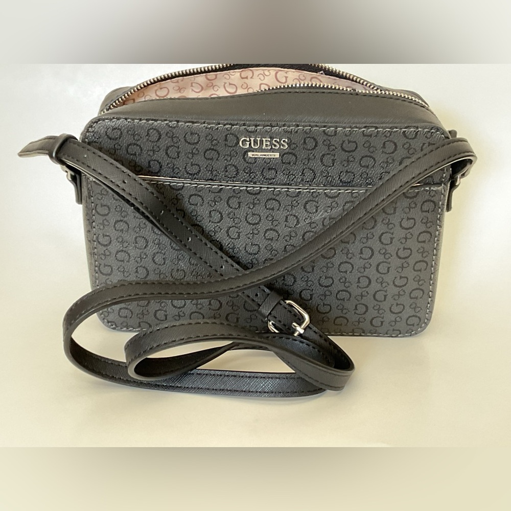 Guess Charcoal Logo Crossbody Bag - Picture 4 of 10
